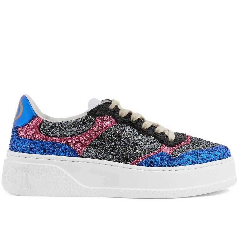 Gucci Gucci Glitter Leather Women’s Sneakers 41 New Never worn